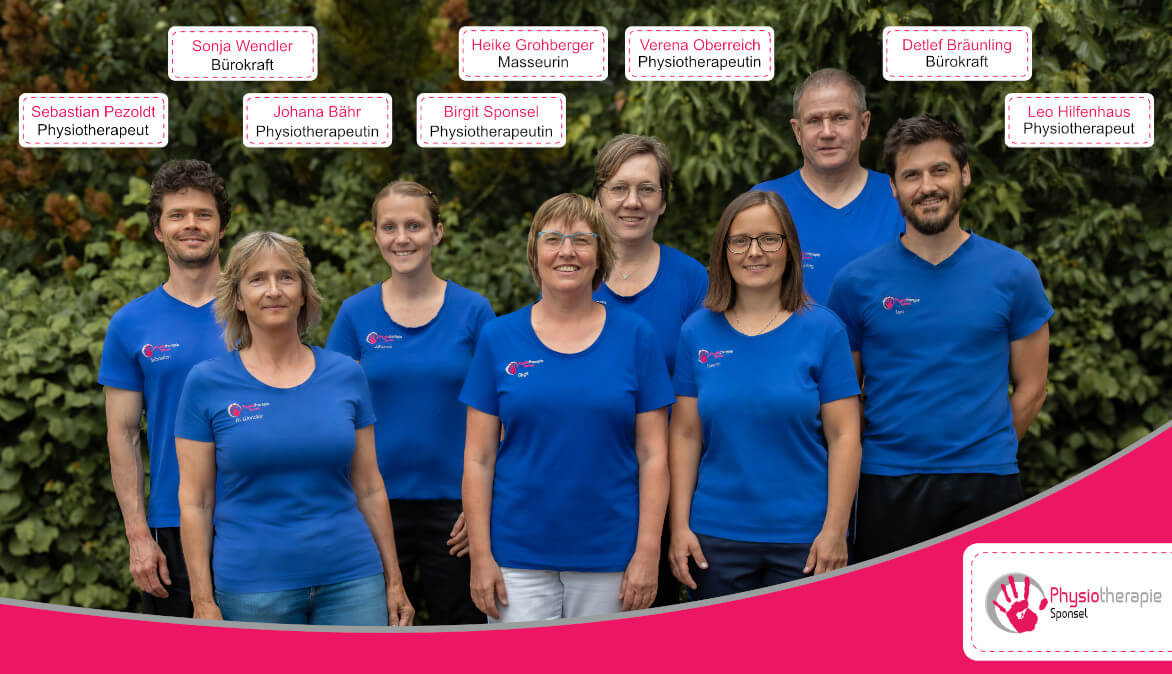 Das Team der Physiotherapiepraxis Sponsel